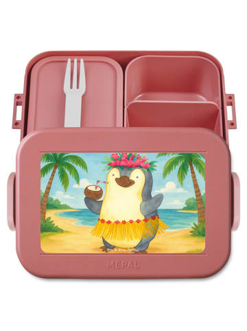 Mr. & Mrs. Panda Snackbox Pinguin Kokosnuss Design ohne Spruch in Rot Pastell