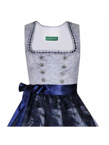 Country Line Midi Dirndl in Silber