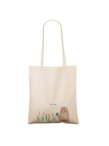 Mr. & Mrs. Panda Tote Bag Otter Stein ohne Spruch in Creme