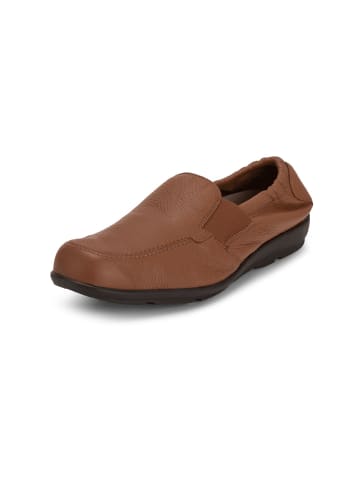 VITAFORM Hirschleder Slipper in cognac