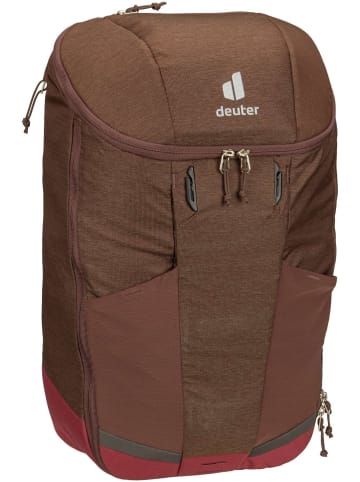 Deuter Fahrradrucksack Rotsoord 25+5 in Raisin/Caspia