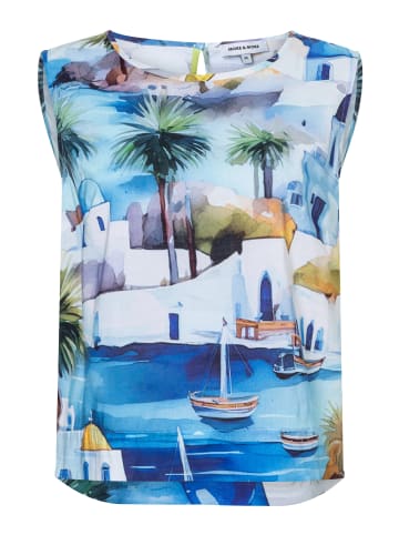 More & More sommerliches Coastal-Print-Blusentop in summer print