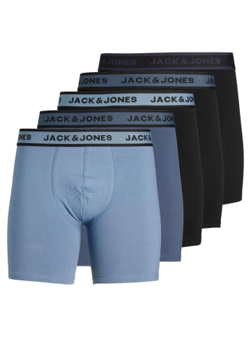 Jack & Jones Boxershort 5er Pack in Schwarz/Blau