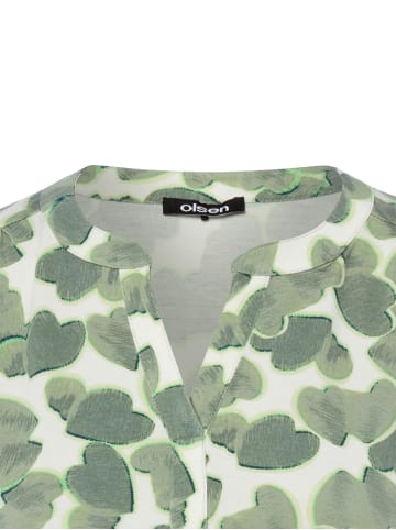 Olsen Langarmshirt Hannah in schilf weiß