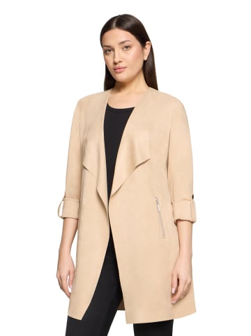 Betty Barclay Blazer-Jacke ohne Verschluss in Beige