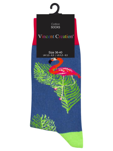 Vincent Creation® Bunte Fun Socken in HawaiiFlamingo