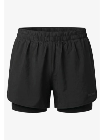 SNOCKS 2 in 1 Sport Shorts Damen 1 Stück in Schwarz