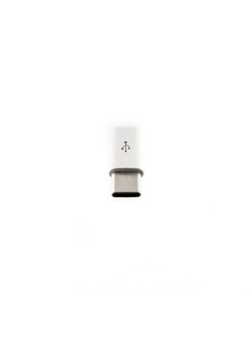 COFI 1453 Tragbar Micro USB auf USB Typ C Adapter Stecker Konverter in Schwarz
