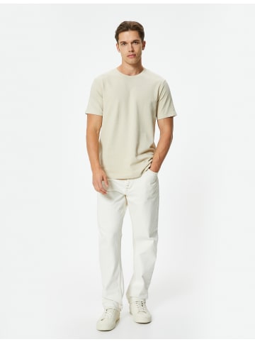 KOTON T-shirt in Beige