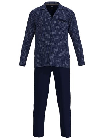 Götzburg Pyjama Kos in blau-dunkel-Minimal