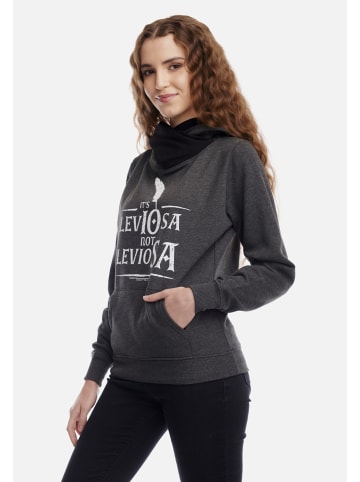 Harry Potter Schalkragenpullover Harry Potter Leviosa in grau/schwarz