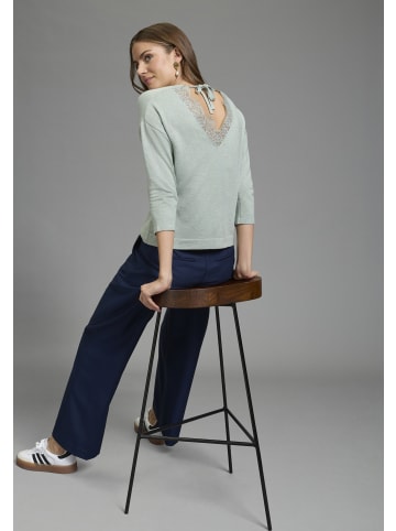 Laura Scott 3/4 Arm-Pullover in salbei