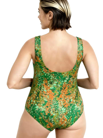 Ulla Popken Badeanzug in blautürkis