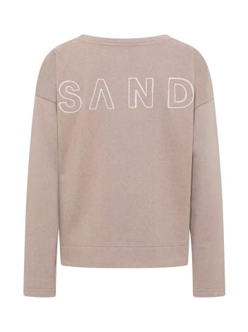ELBSAND Sweatshirt Arvid in Silver Sand Melange