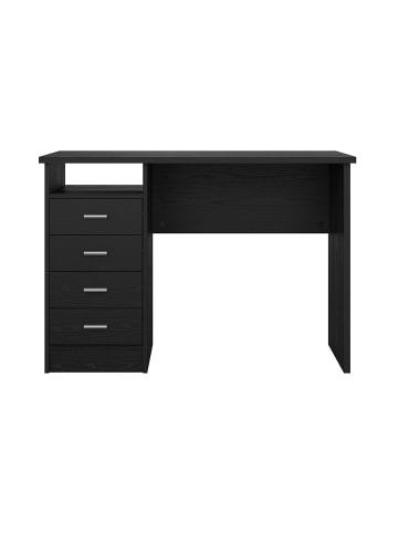 ebuy24 Schreibtisch FunctionPlus Schwarz 110 x 49 cm