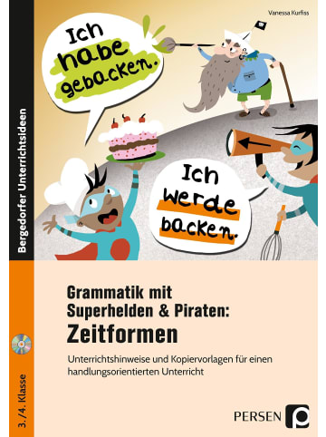 Persen Verlag i.d. AAP Grammatik mit Superhelden & Piraten: Zeitformen | Unterrichtshinweise und...