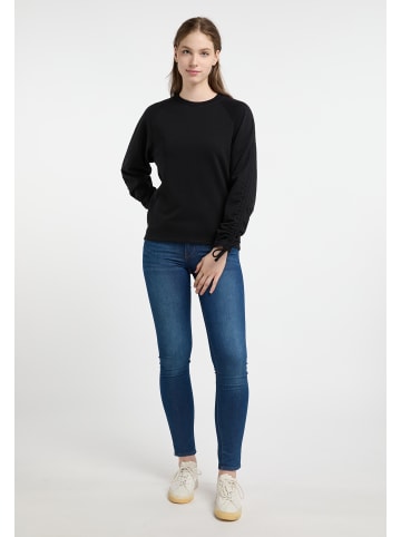 DreiMaster Maritim Damen Sweatshirt Mit Rundhals in Schwarz