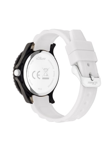 s.Oliver Armbanduhr Fußball WM in weiß