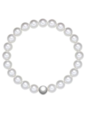 Rafaela Donata Perlen-Armband aus Sterling Silber mit Muschelkernperle in weiß