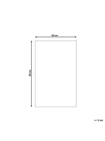 Beliani Kinderteppich MADURAJ in Blau/Beige - (W) 60 x (H) 1 x (L) 90 cm