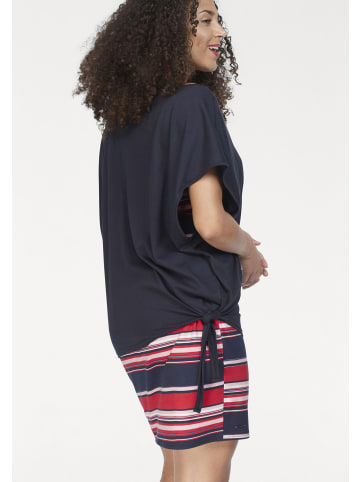 Kangaroos Jerseykleid in marine, rot-blau-gestreift