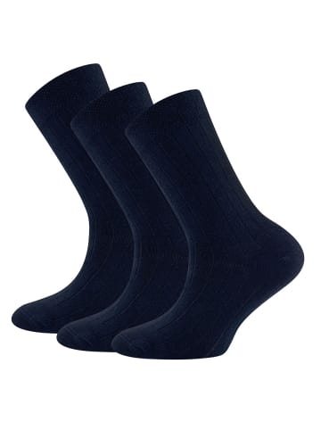 ewers 3er-Set Socken Rippe in navy