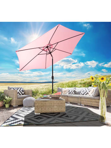 Gartenfreude Sonnenschirm 270 cm in Rosa