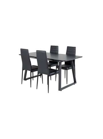 ebuy24 Essgruppe Inca 23 Schwarz 85 x 160 cm