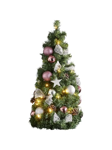 STAR Trading LED Weihnachtsbaum Noel 65cm in Silber