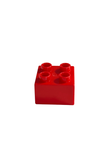 LEGO DUPLO® 2x2 Bausteine Rot 3437 - ab 18 Monaten in red