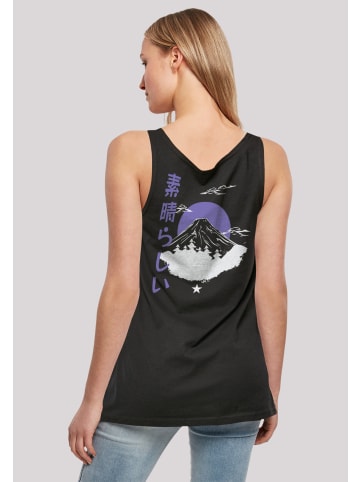 F4NT4STIC Ladies Tanktop Mount Fuji in schwarz