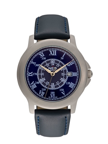 NEO Watch NEO Watch Armbanduhr aus Edelstahl in Blau/Silber