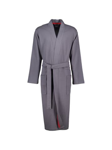 Cawö Home Cawö Home Bademäntel Herren Kimono 816 anthrazit - 72 in anthrazit - 72