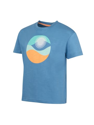 Trollkids Funktionsshirt Halsafjord in mystic blue/rusty red