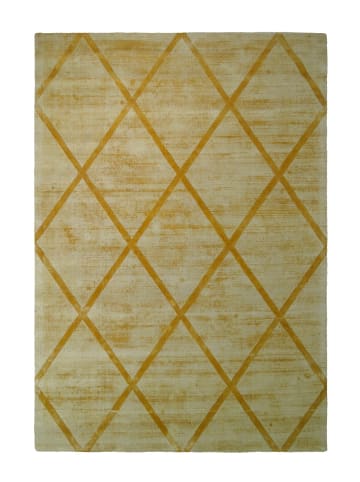 Kayoom Wohnzimmer Teppich – Kurzflorteppich Luxury 210 in gelb - rechteckig