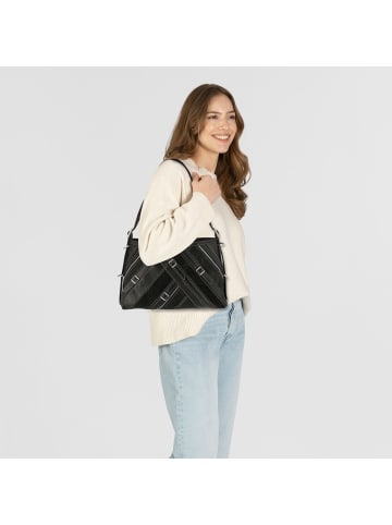 Desigual Fibonacci Buxton Schultertasche 40 cm in schwarz