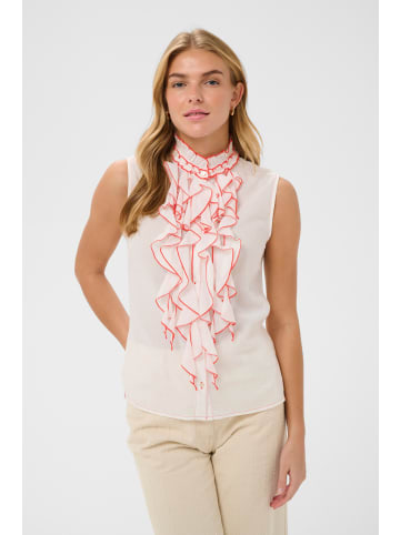 SAINT TROPEZ Ärmellose Bluse TilliSZ Gerade Passform in Ice
