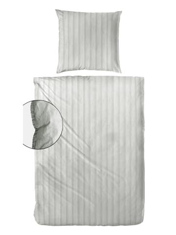 Hahn Bettwäsche Stone-Washed Style in grau