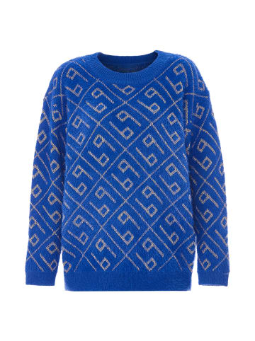 ebeeza Damen Strickpullover in Königsblau