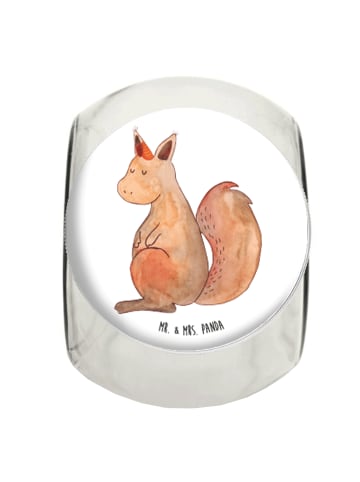 Mr. & Mrs. Panda Bonbonglas Einhorn Glauben ohne Spruch in Weiß