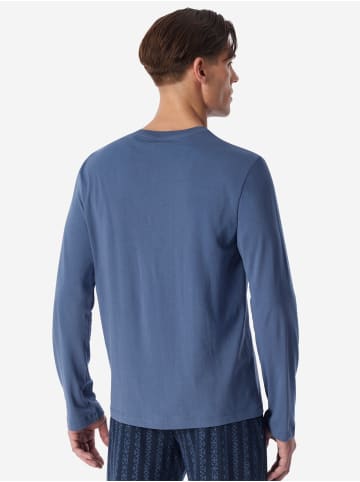 Schiesser Pyjamaoberteil Mix Relax in faded denim
