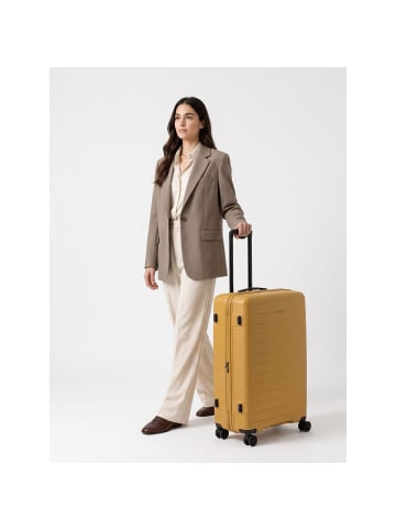 Striper 4 Rollen Trolley 77 cm mit Dehnfalte ocher