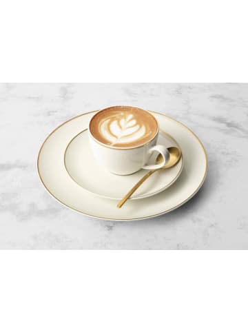 Seltmann Weiden 6er Set Milchkaffeetassen Savona Goldlinie 340 ml in creme