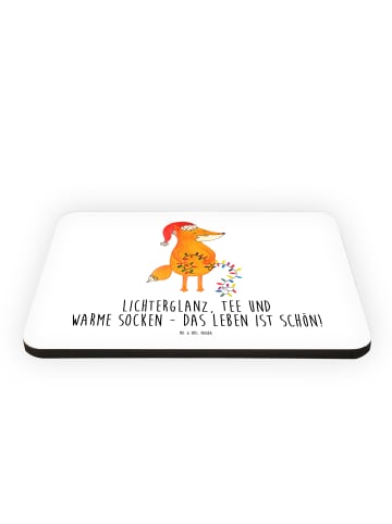 Mr. & Mrs. Panda Kühlschrankmagnet Fuchs Weihnachten mit Spruch in Weiß