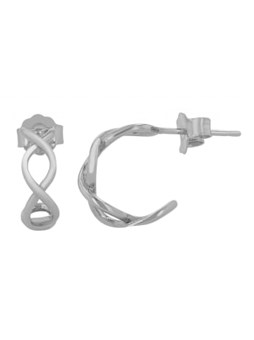 Adeliás Damen Ohrstecker aus 925 Silber in silber