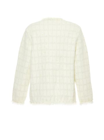 zitha Damen Strickjacke in Wollweiss