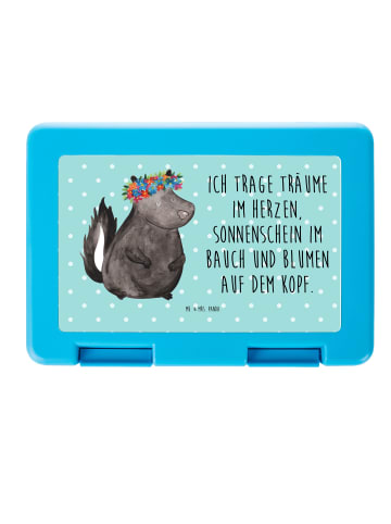 Mr. & Mrs. Panda Bentobox Stinktier  mit Spruch in Türkis Pastell