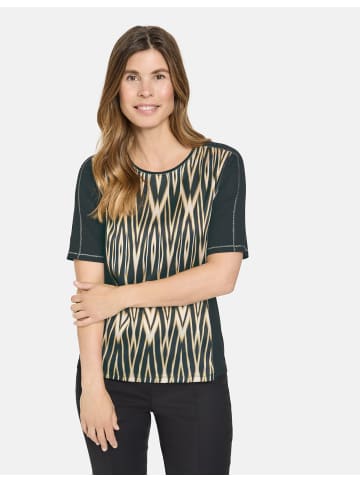 Gerry Weber T-Shirt 1/1 Arm in schwarz/cream/yellow print