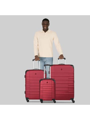 Wenger Amplar Evo 4 Rollen Kofferset 3-teilig mit Dehnfalte in ruby