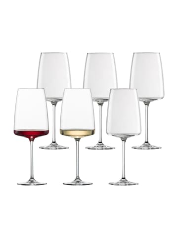 Zwiesel Glas 6er Set Weingläser Vivid Senses 535 ml transparent in transparent
